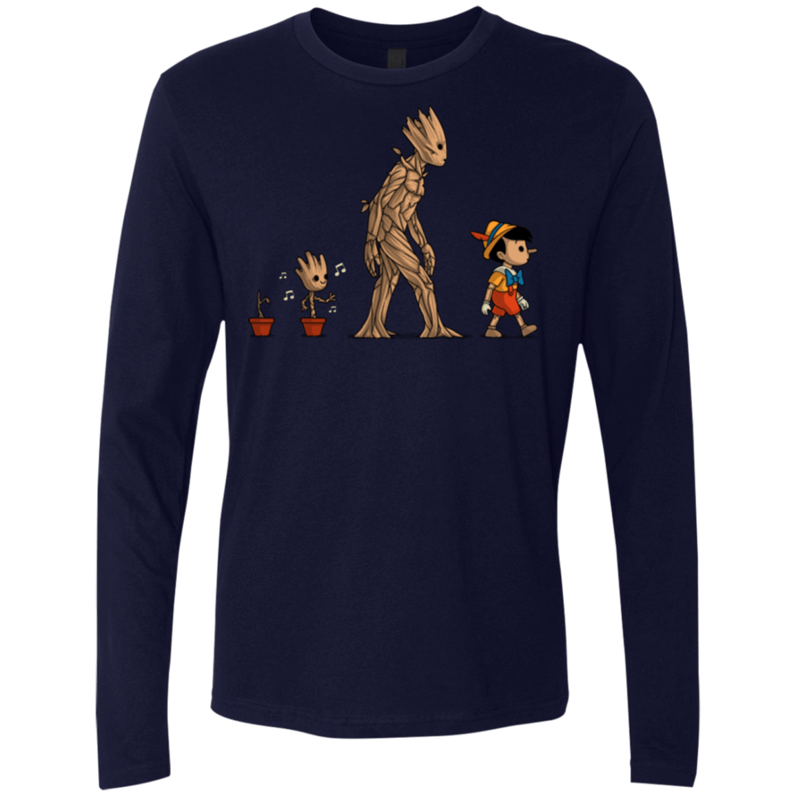 T-Shirts Midnight Navy / Small Galactic Evolution Men's Premium Long Sleeve