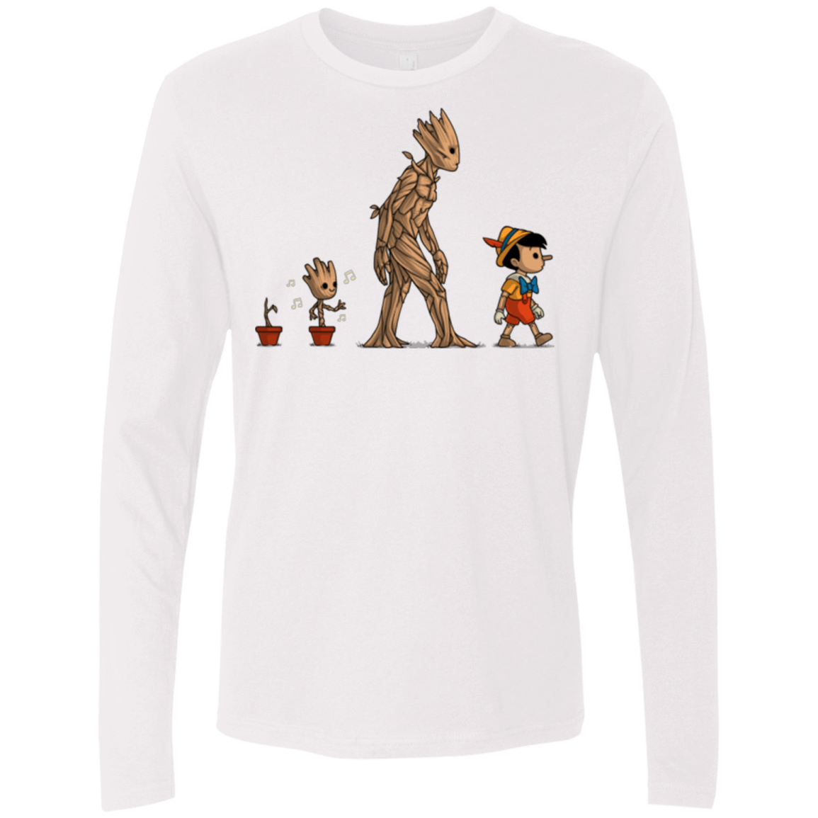 T-Shirts White / Small Galactic Evolution Men's Premium Long Sleeve