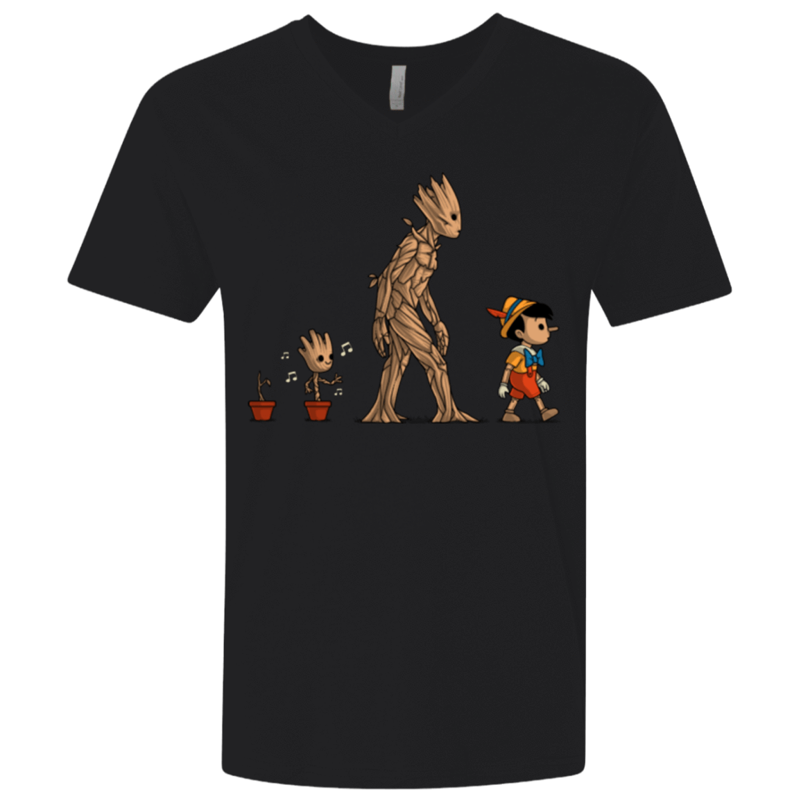 T-Shirts Black / X-Small Galactic Evolution Men's Premium V-Neck