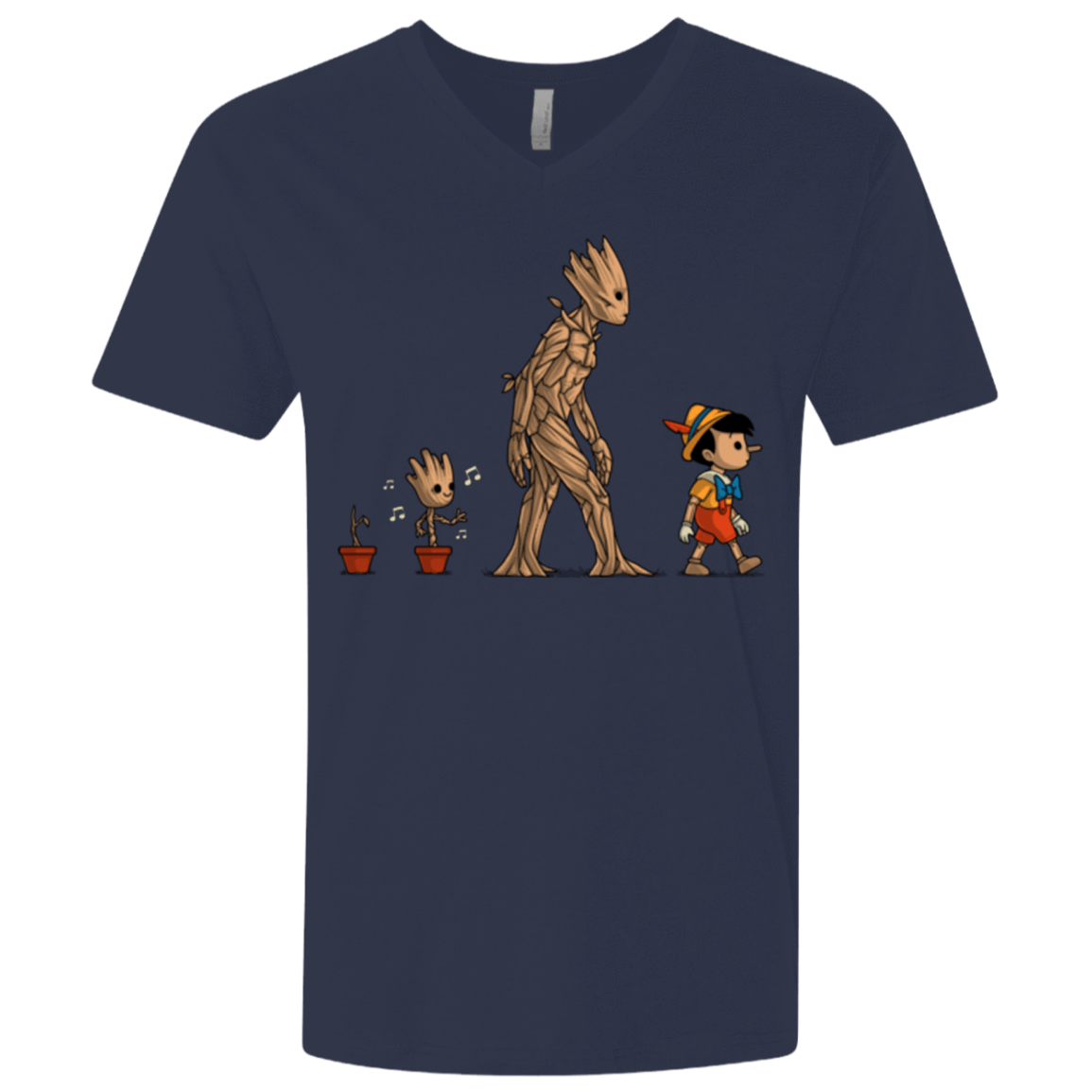 T-Shirts Midnight Navy / X-Small Galactic Evolution Men's Premium V-Neck