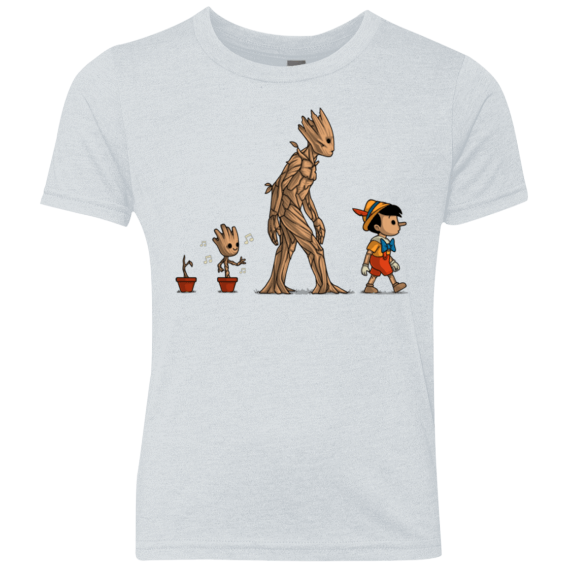 T-Shirts Heather White / YXS Galactic Evolution Youth Triblend T-Shirt