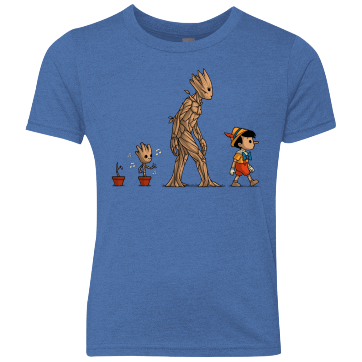 T-Shirts Vintage Royal / YXS Galactic Evolution Youth Triblend T-Shirt