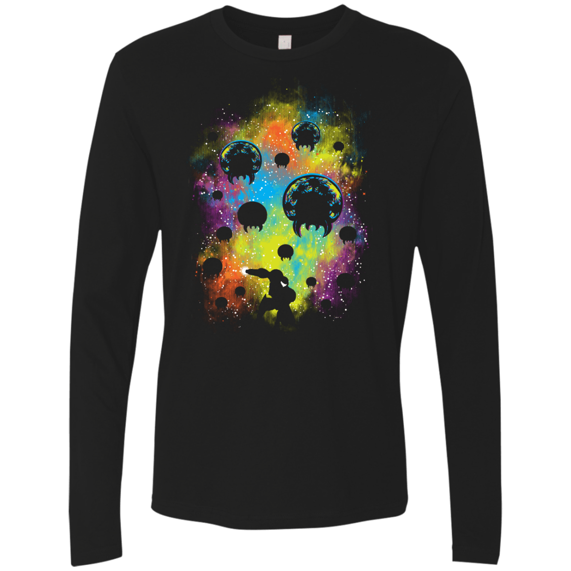 T-Shirts Black / S Galactic Warrior Men's Premium Long Sleeve