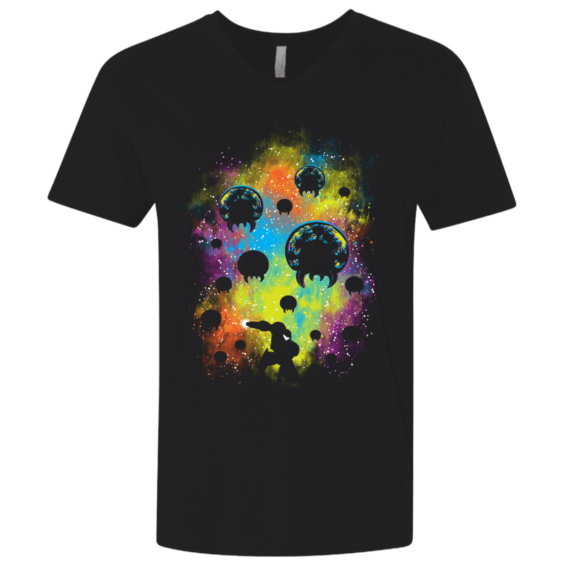 T-Shirts Black / X-Small Galactic Warrior Men's Premium V-Neck