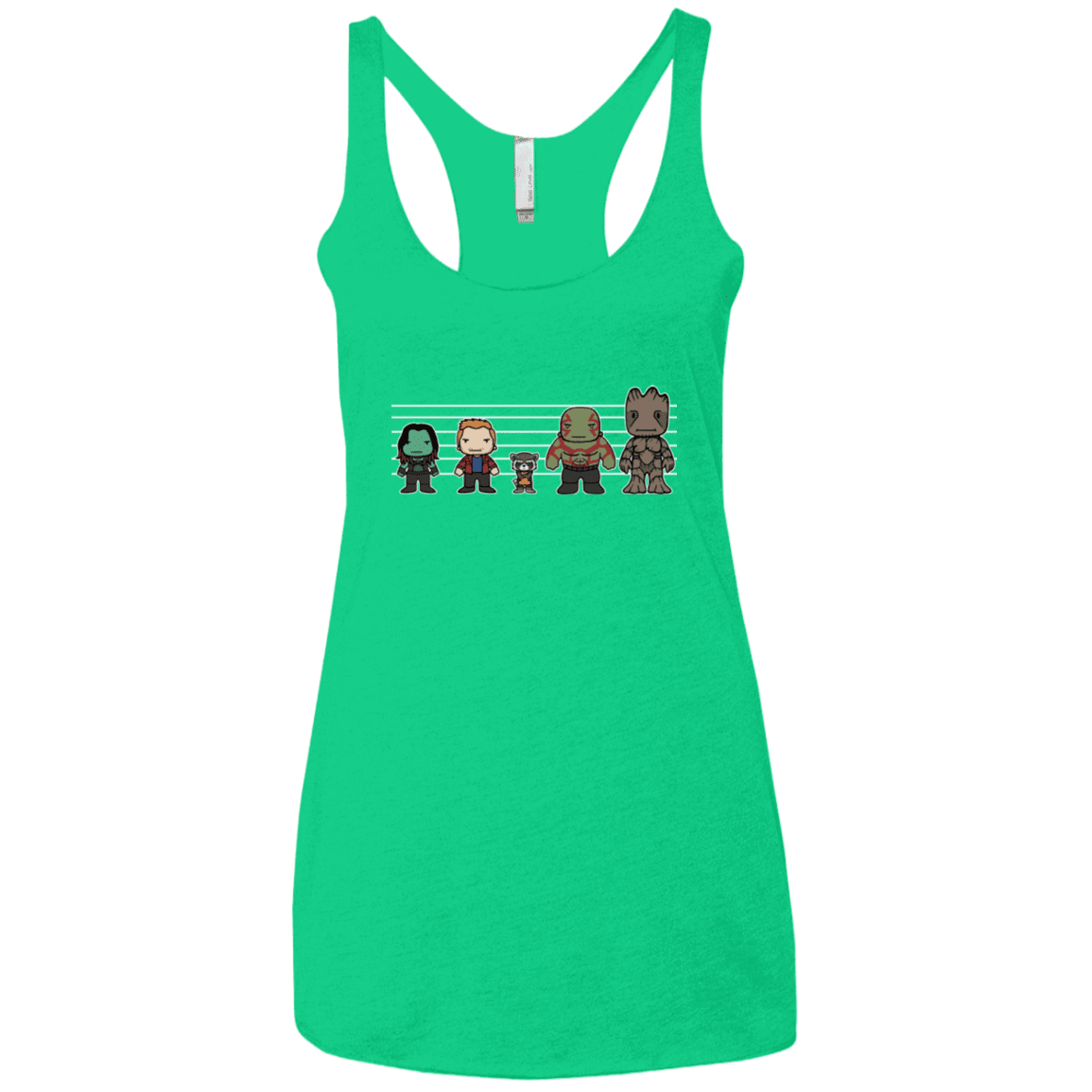 T-Shirts Envy / X-Small Galactics Women's Triblend Racerback Tank