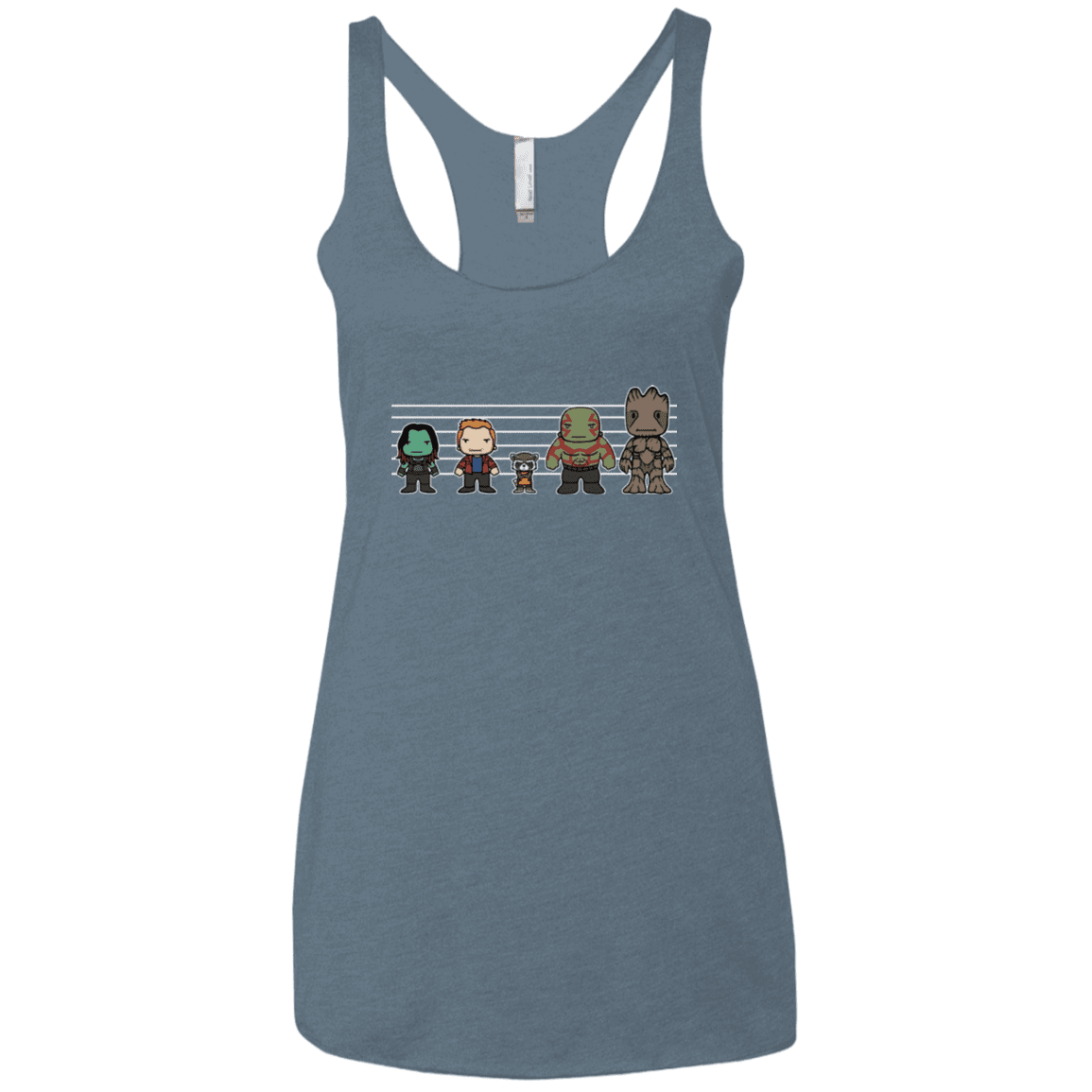 T-Shirts Indigo / X-Small Galactics Women's Triblend Racerback Tank