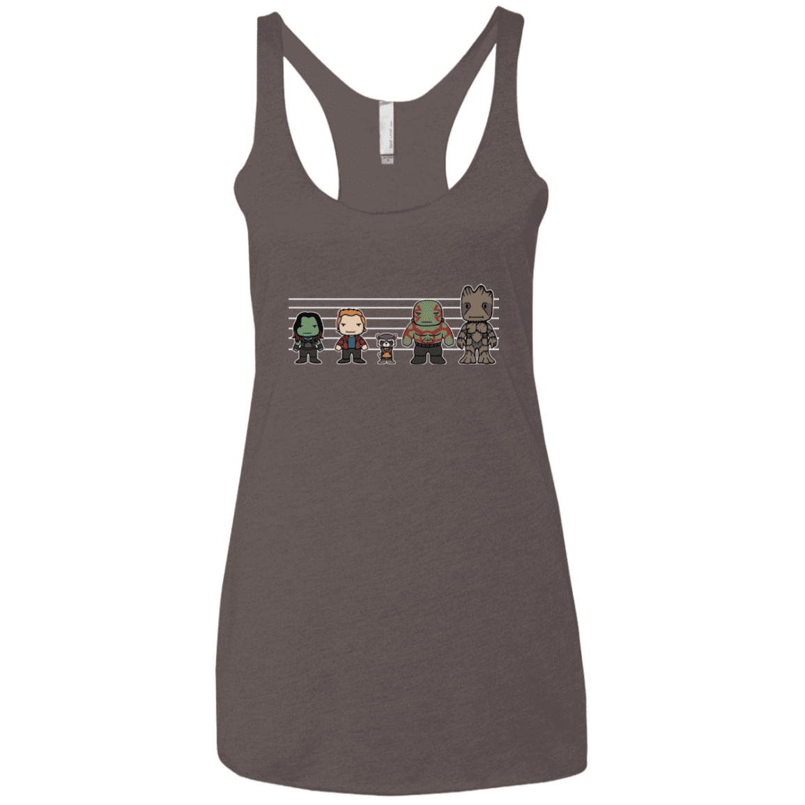 T-Shirts Macchiato / X-Small Galactics Women's Triblend Racerback Tank