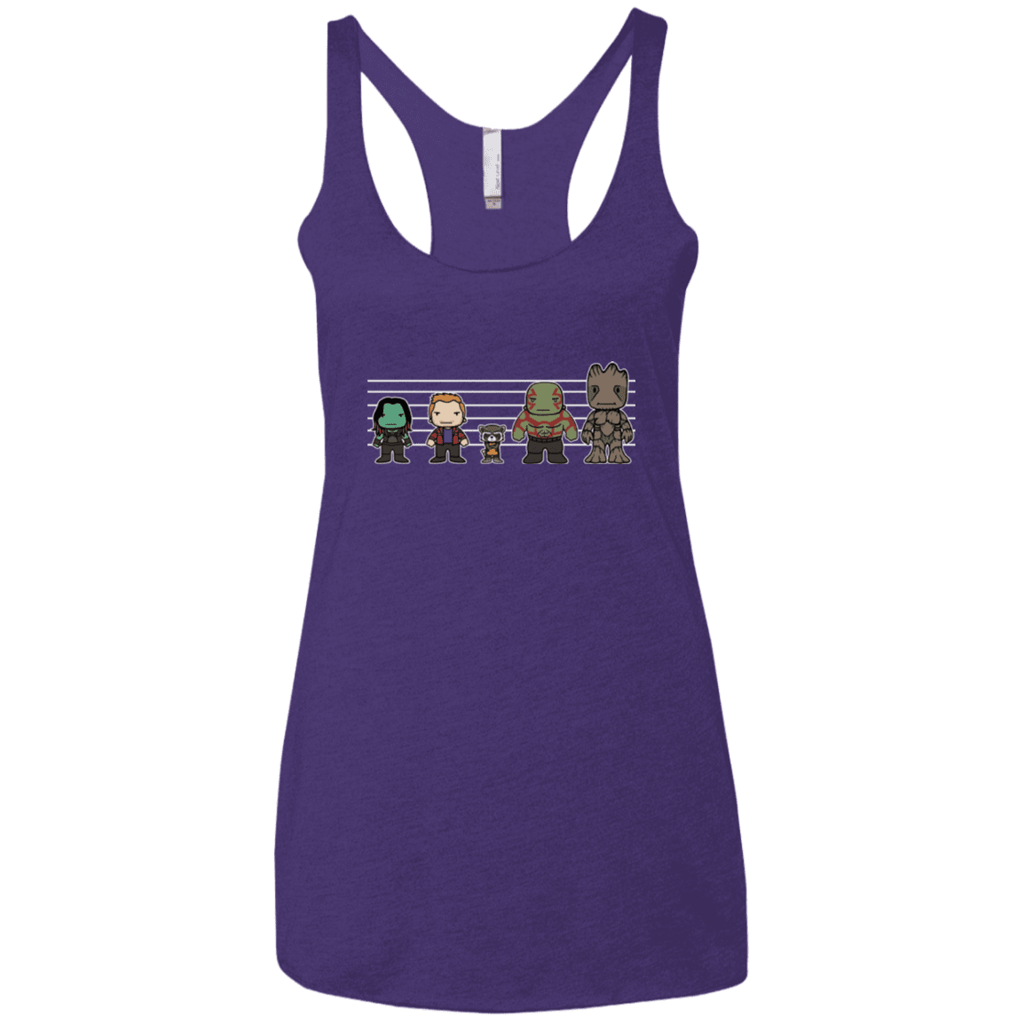 T-Shirts Purple / X-Small Galactics Women's Triblend Racerback Tank
