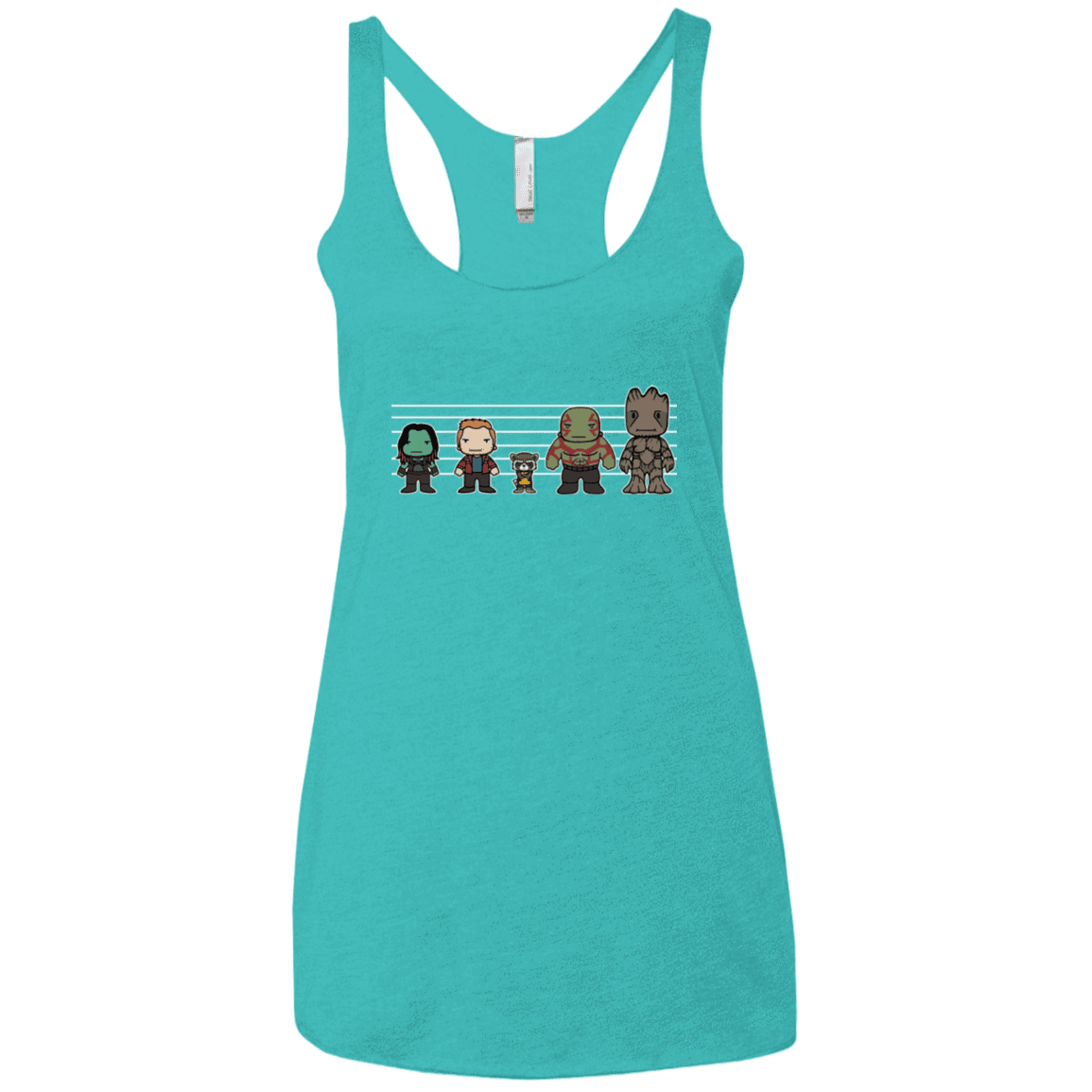 T-Shirts Tahiti Blue / X-Small Galactics Women's Triblend Racerback Tank