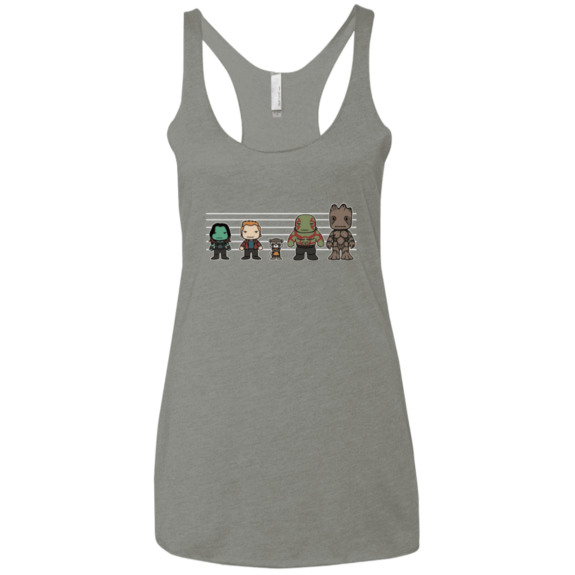 T-Shirts Venetian Grey / X-Small Galactics Women's Triblend Racerback Tank