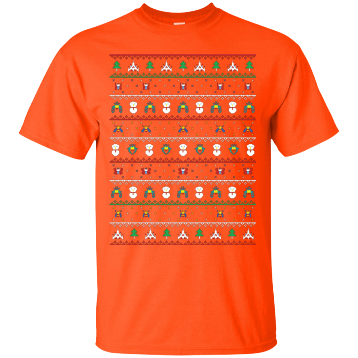 T-Shirts Orange / Small Galaga Christmas T-Shirt