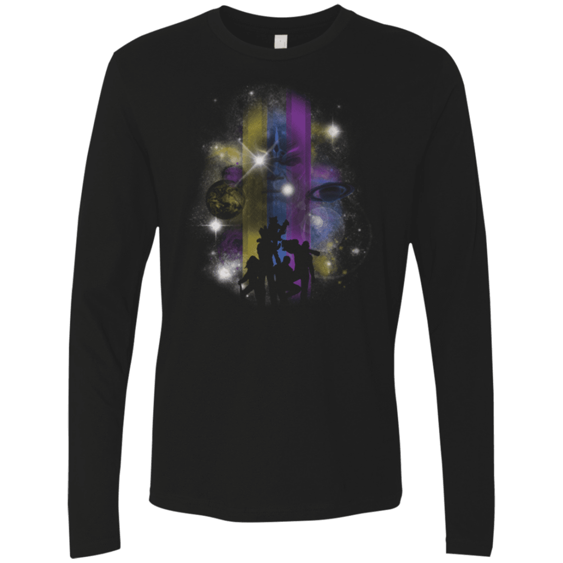 T-Shirts Black / Small Galaxy A Holes Men's Premium Long Sleeve