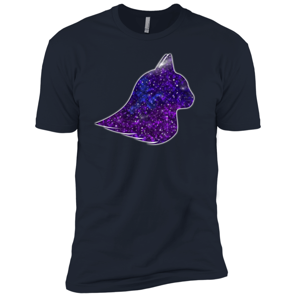 T-Shirts Midnight Navy / YXS Galaxy Cat Boys Premium T-Shirt