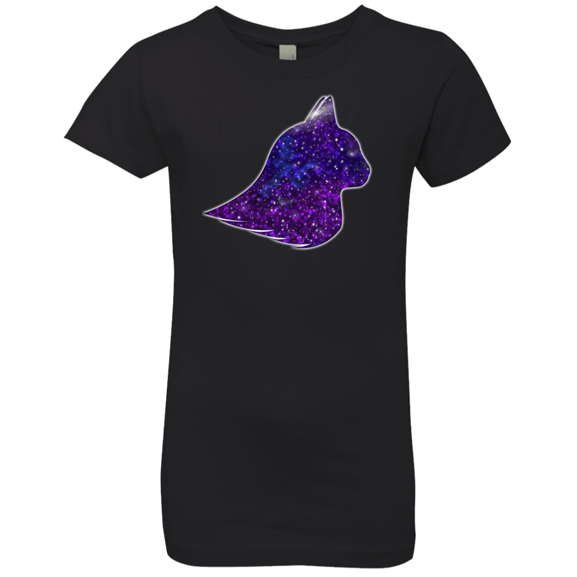 T-Shirts Black / YXS Galaxy Cat Girls Premium T-Shirt