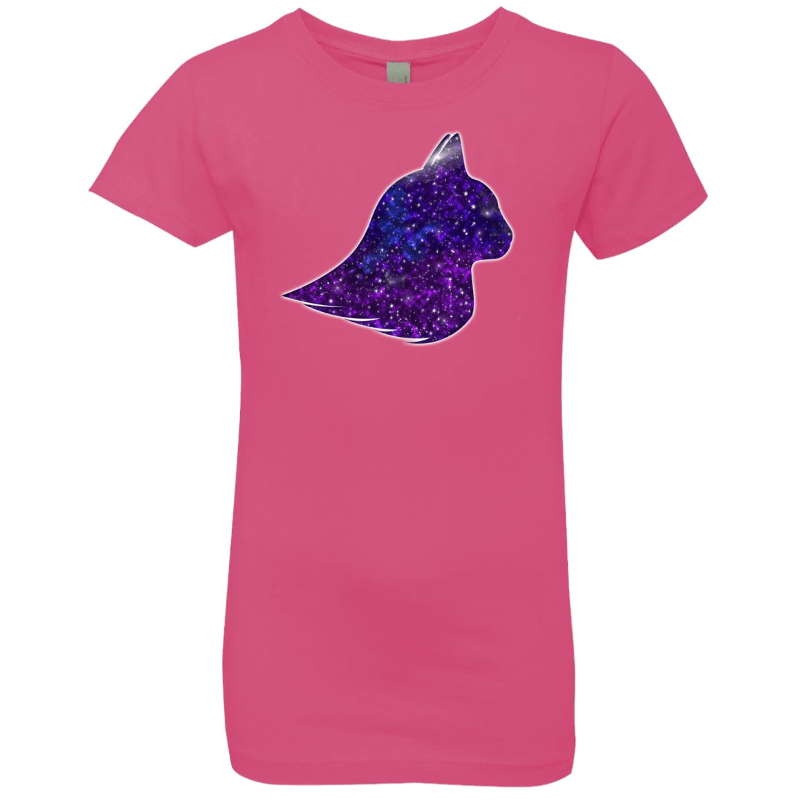 T-Shirts Hot Pink / YXS Galaxy Cat Girls Premium T-Shirt