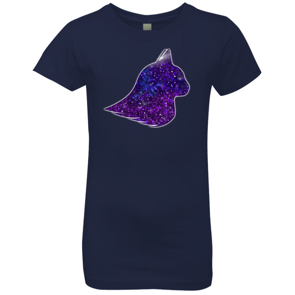 T-Shirts Midnight Navy / YXS Galaxy Cat Girls Premium T-Shirt