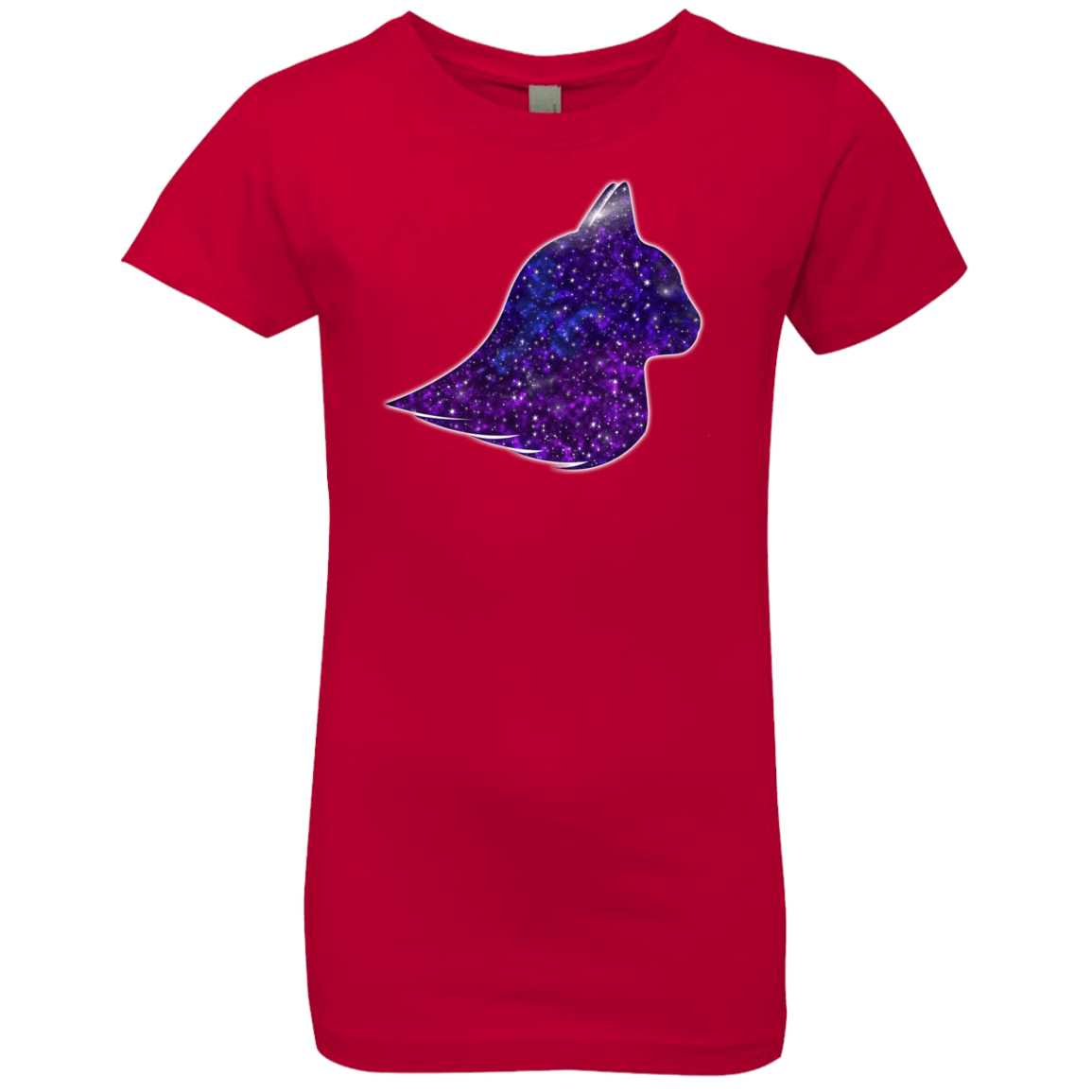 T-Shirts Red / YXS Galaxy Cat Girls Premium T-Shirt