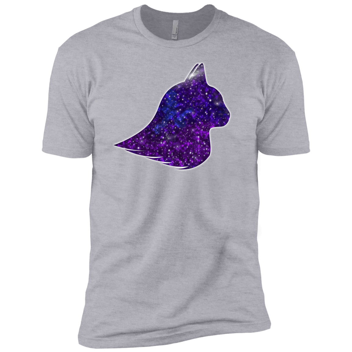 T-Shirts Heather Grey / X-Small Galaxy Cat Men's Premium T-Shirt