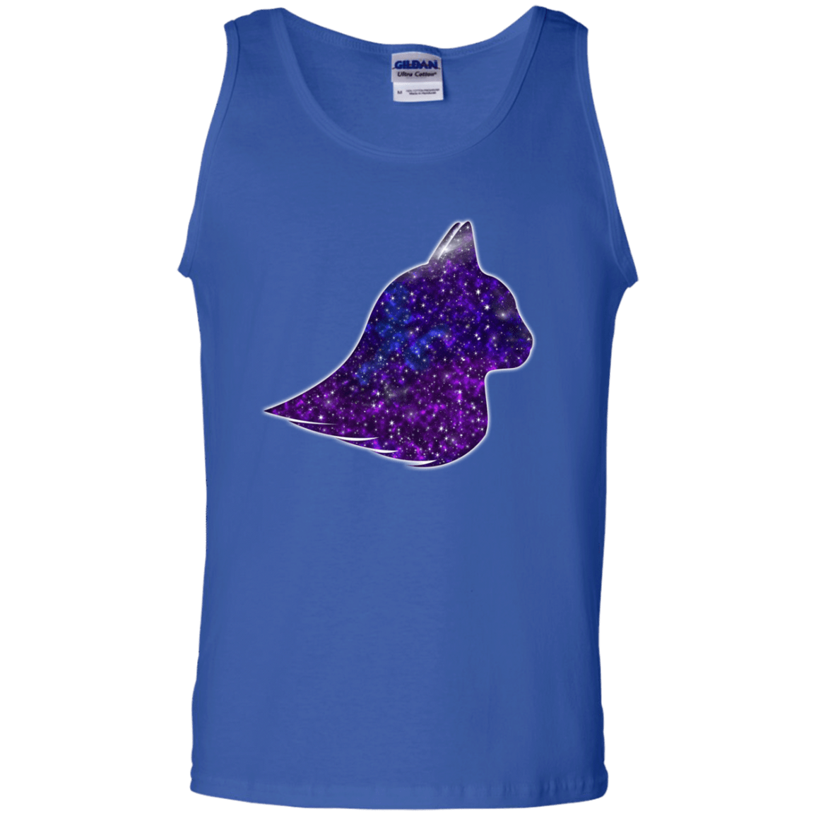 T-Shirts Royal / S Galaxy Cat Men's Tank Top