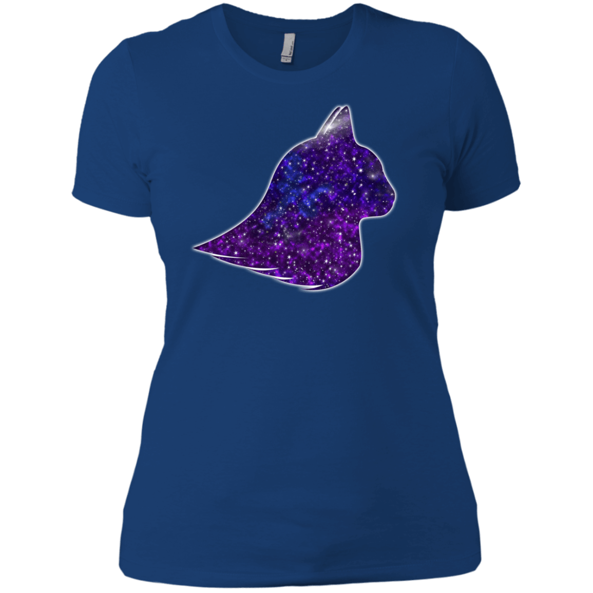 T-Shirts Royal / X-Small Galaxy Cat Women's Premium T-Shirt