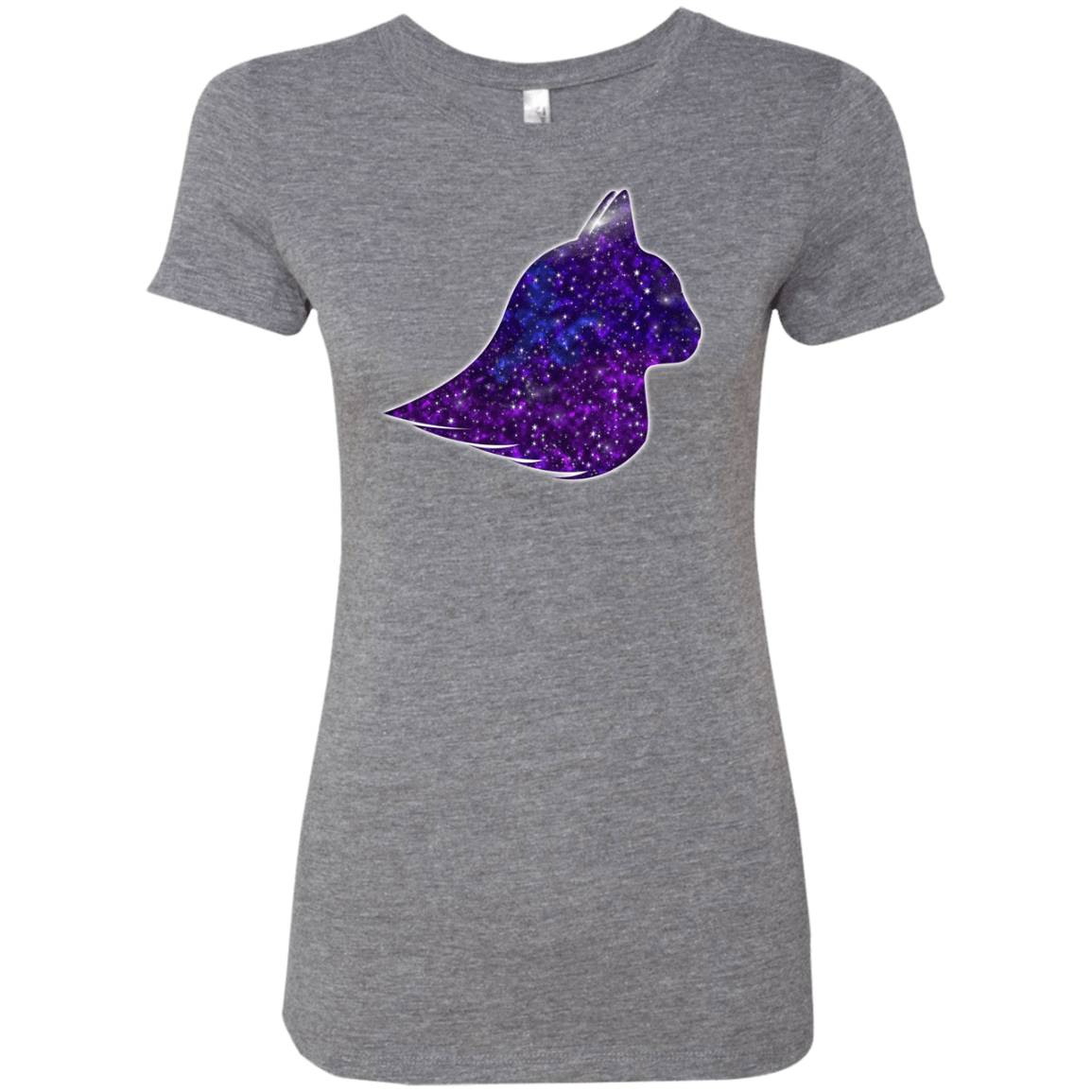 T-Shirts Premium Heather / S Galaxy Cat Women's Triblend T-Shirt