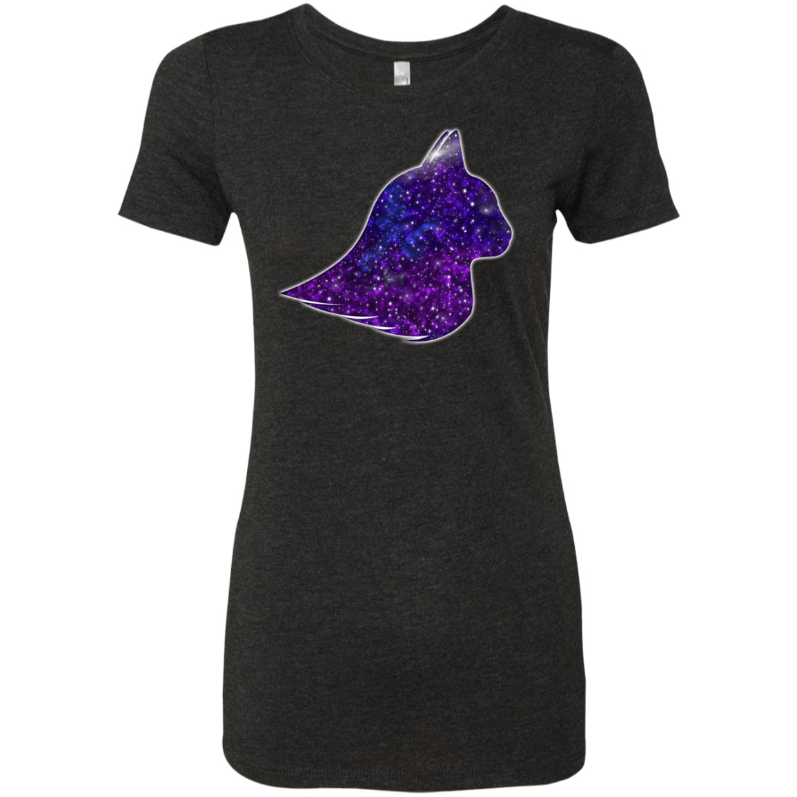 T-Shirts Vintage Black / S Galaxy Cat Women's Triblend T-Shirt