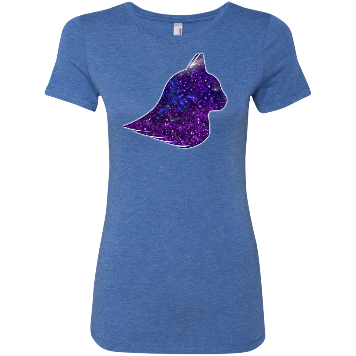 T-Shirts Vintage Royal / S Galaxy Cat Women's Triblend T-Shirt