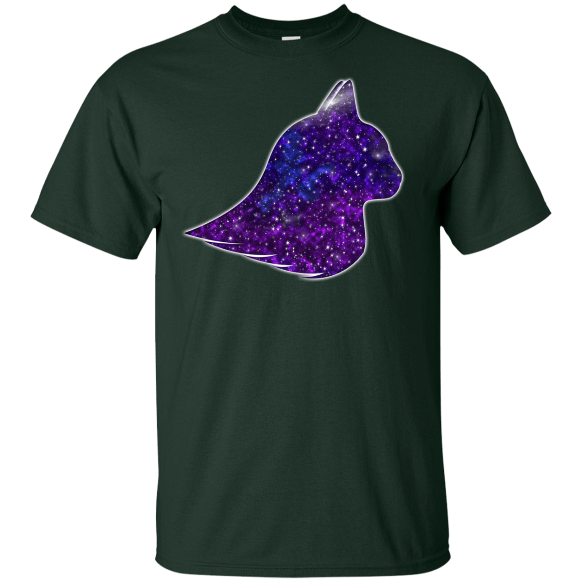 T-Shirts Forest / YXS Galaxy Cat Youth T-Shirt