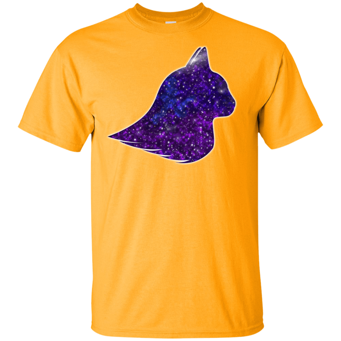 T-Shirts Gold / YXS Galaxy Cat Youth T-Shirt