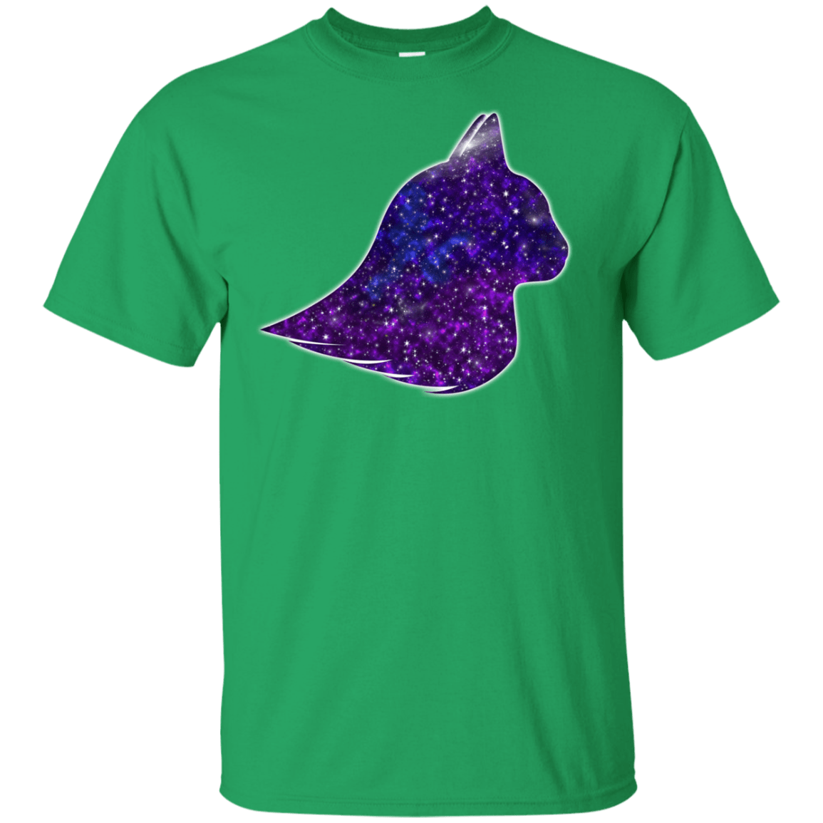 T-Shirts Irish Green / YXS Galaxy Cat Youth T-Shirt