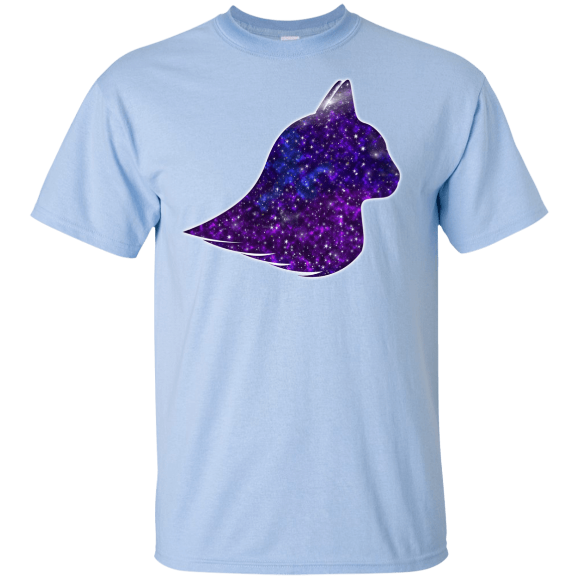 T-Shirts Light Blue / YXS Galaxy Cat Youth T-Shirt