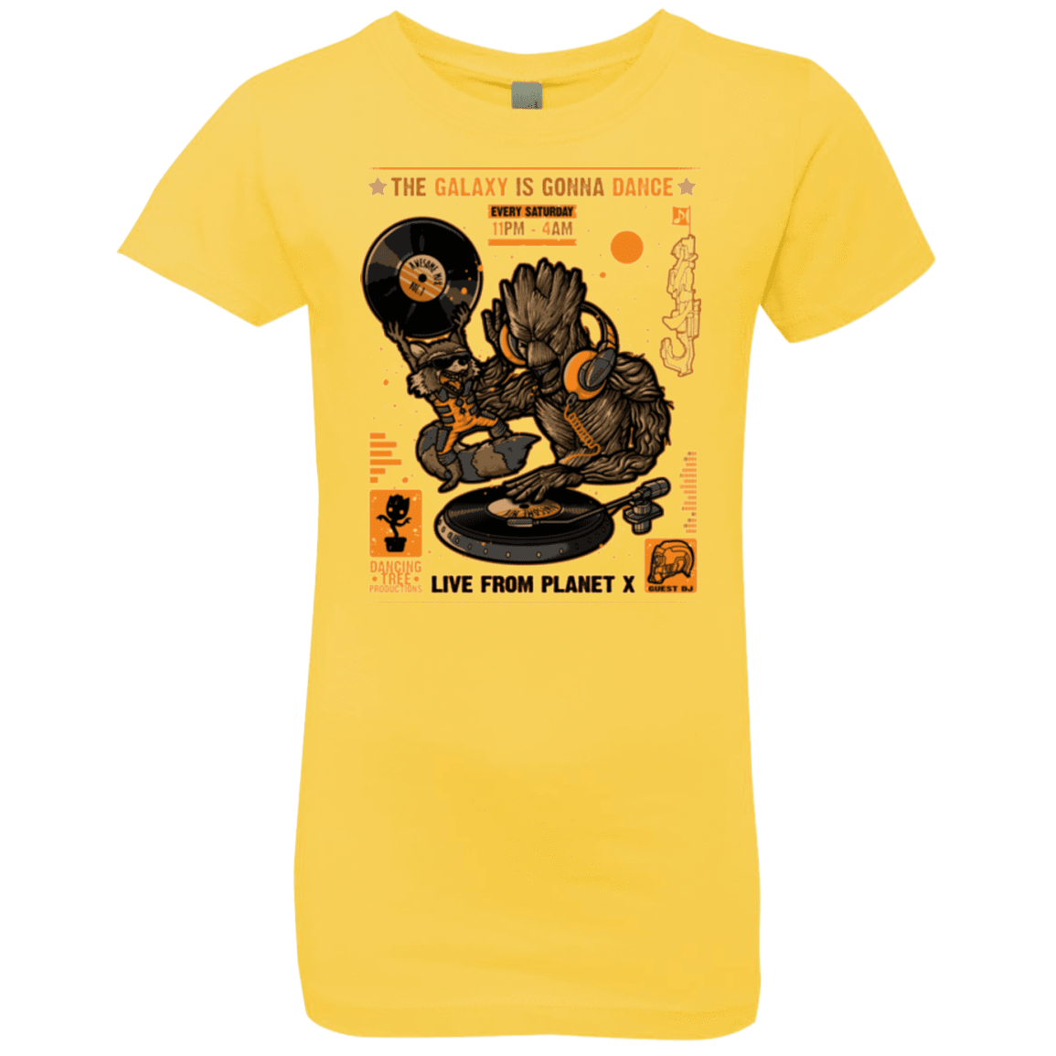 T-Shirts Vibrant Yellow / YXS GALAXY GIG Girls Premium T-Shirt