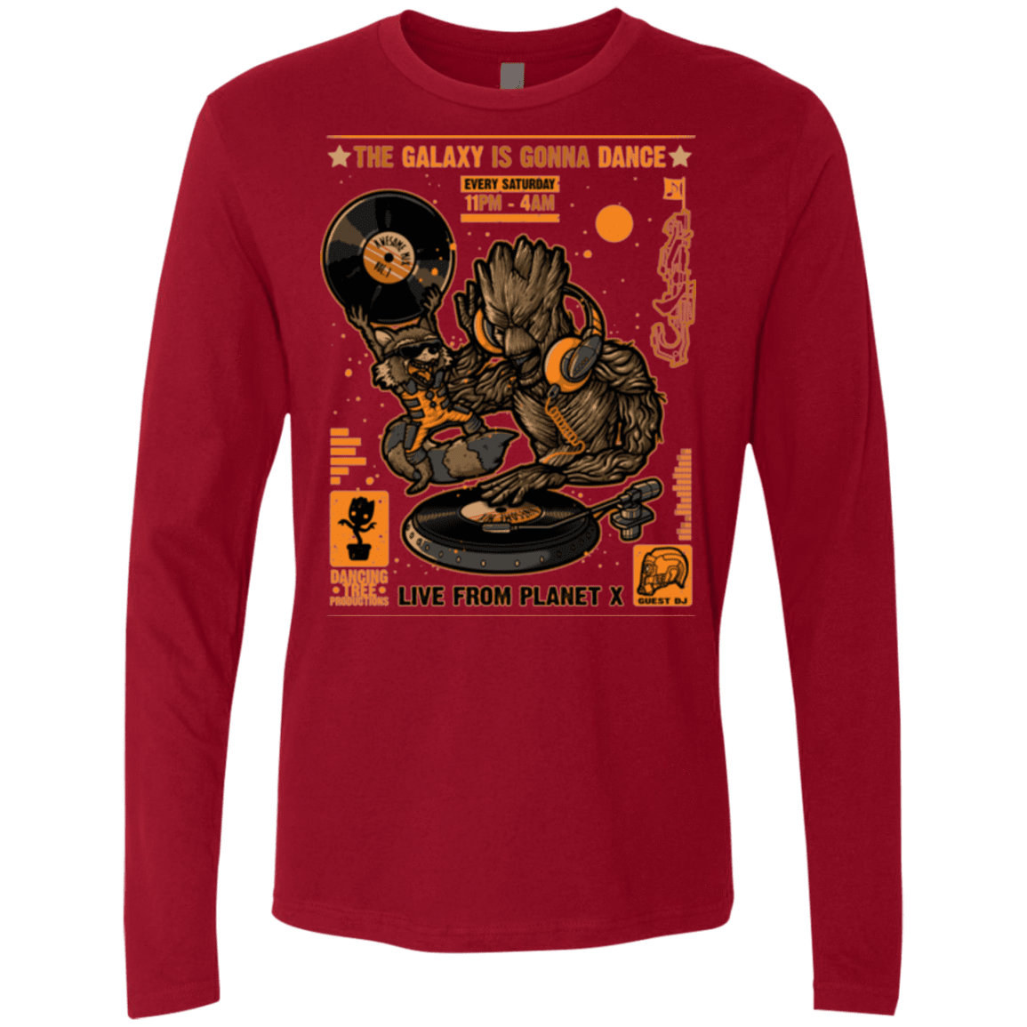 T-Shirts Cardinal / Small GALAXY GIG Men's Premium Long Sleeve