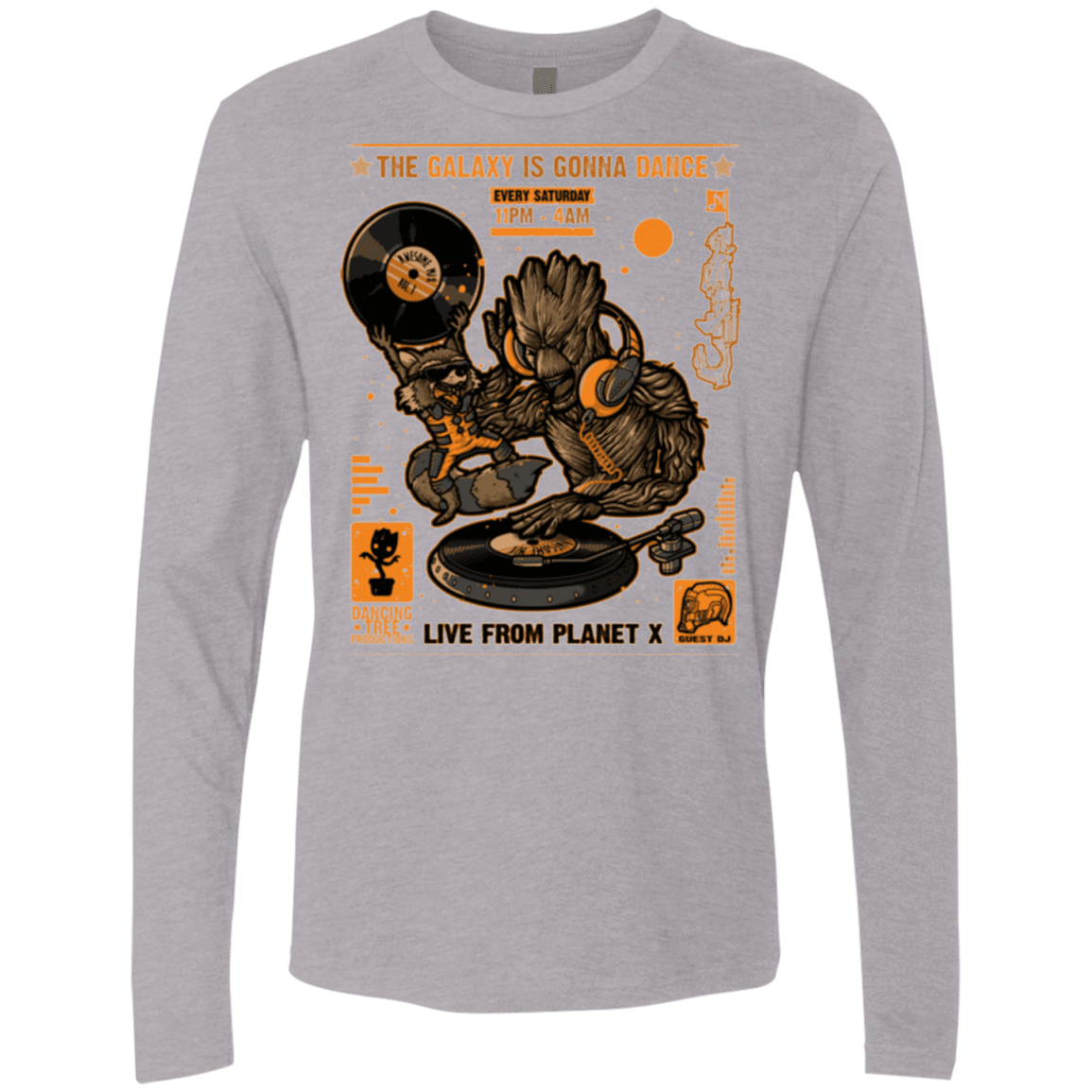 T-Shirts Heather Grey / Small GALAXY GIG Men's Premium Long Sleeve