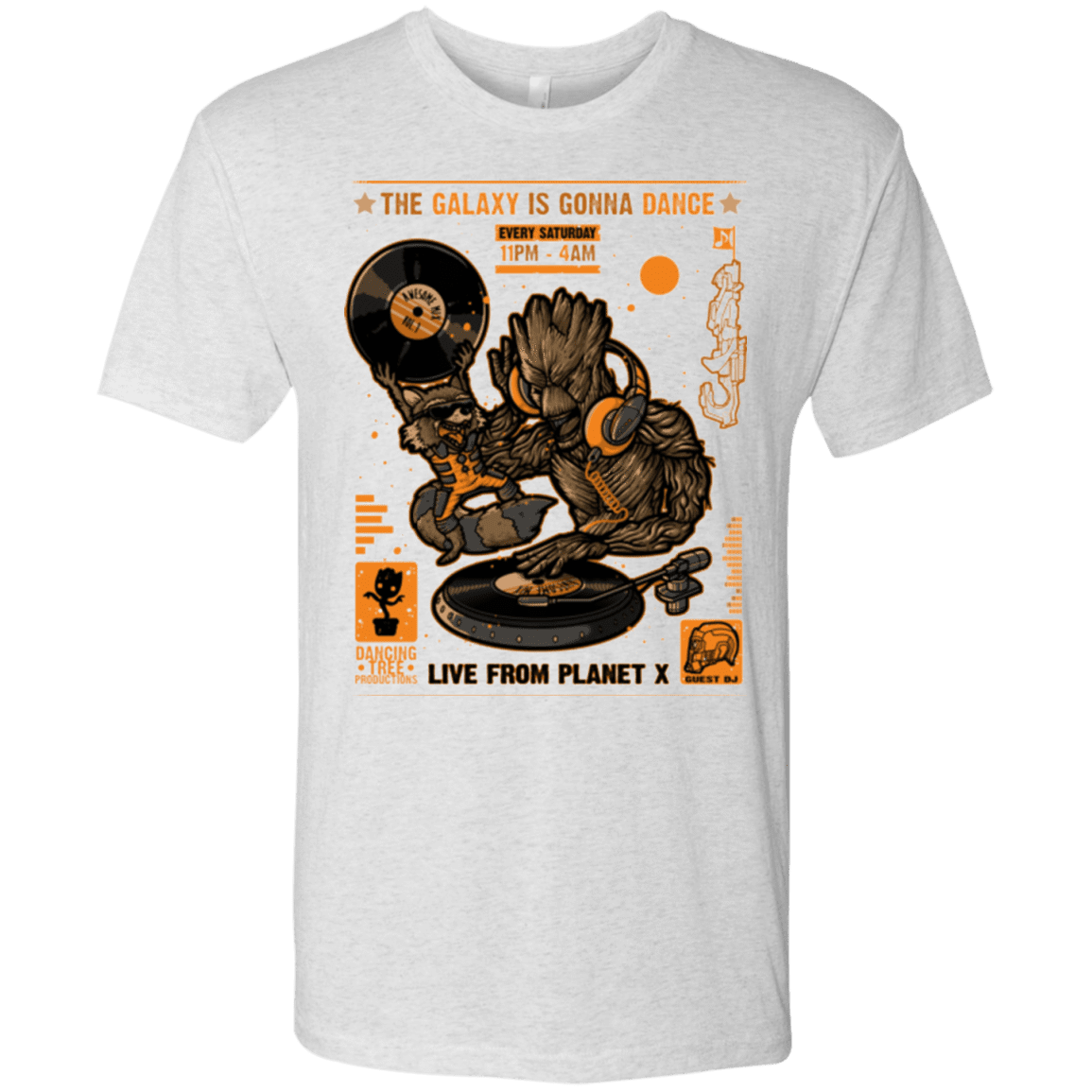 T-Shirts Heather White / Small GALAXY GIG Men's Triblend T-Shirt