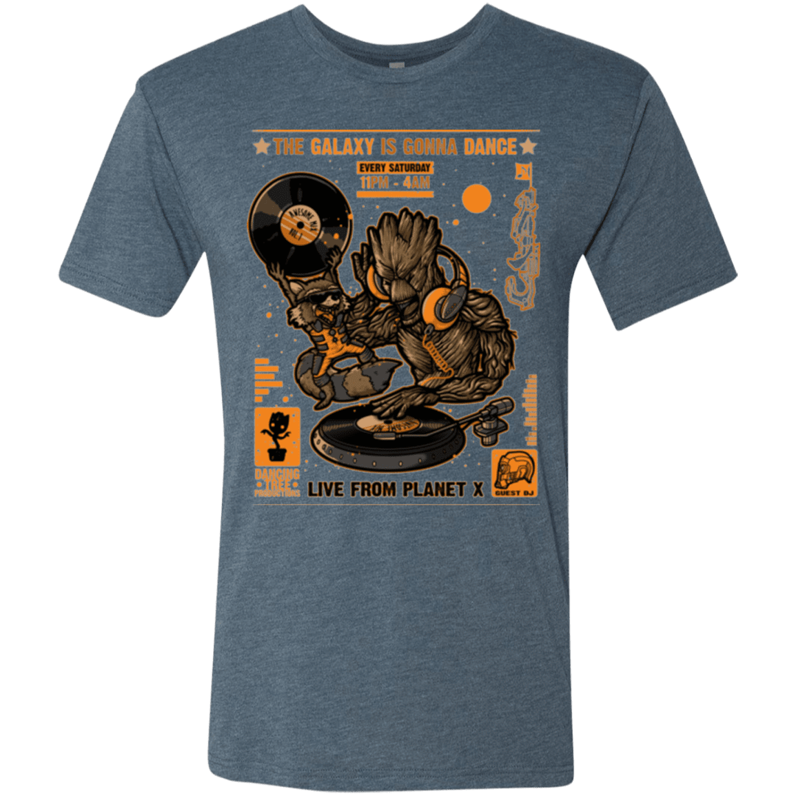 T-Shirts Indigo / Small GALAXY GIG Men's Triblend T-Shirt