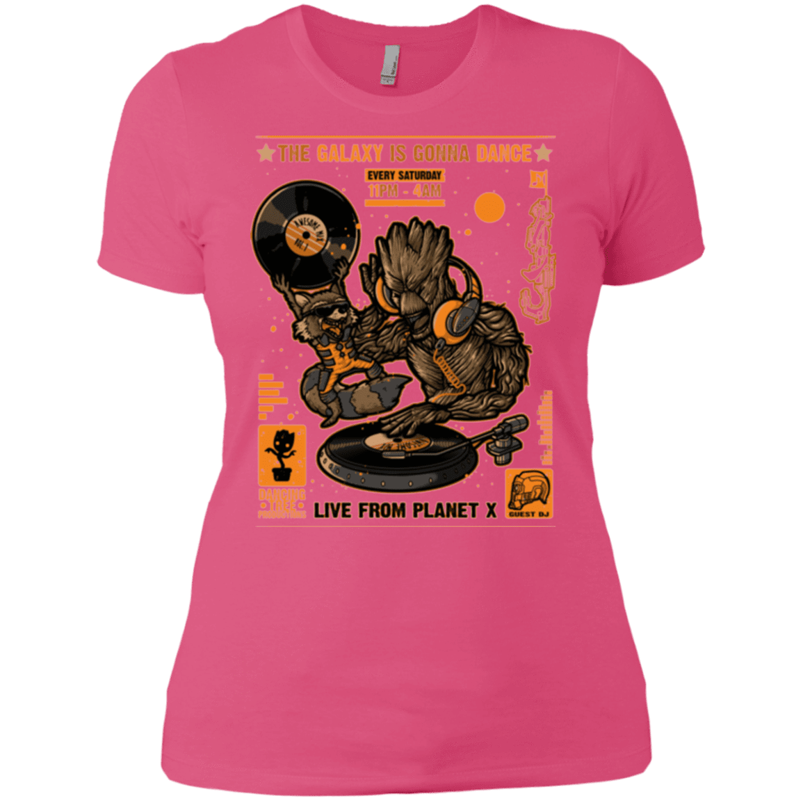 T-Shirts Hot Pink / X-Small GALAXY GIG Women's Premium T-Shirt