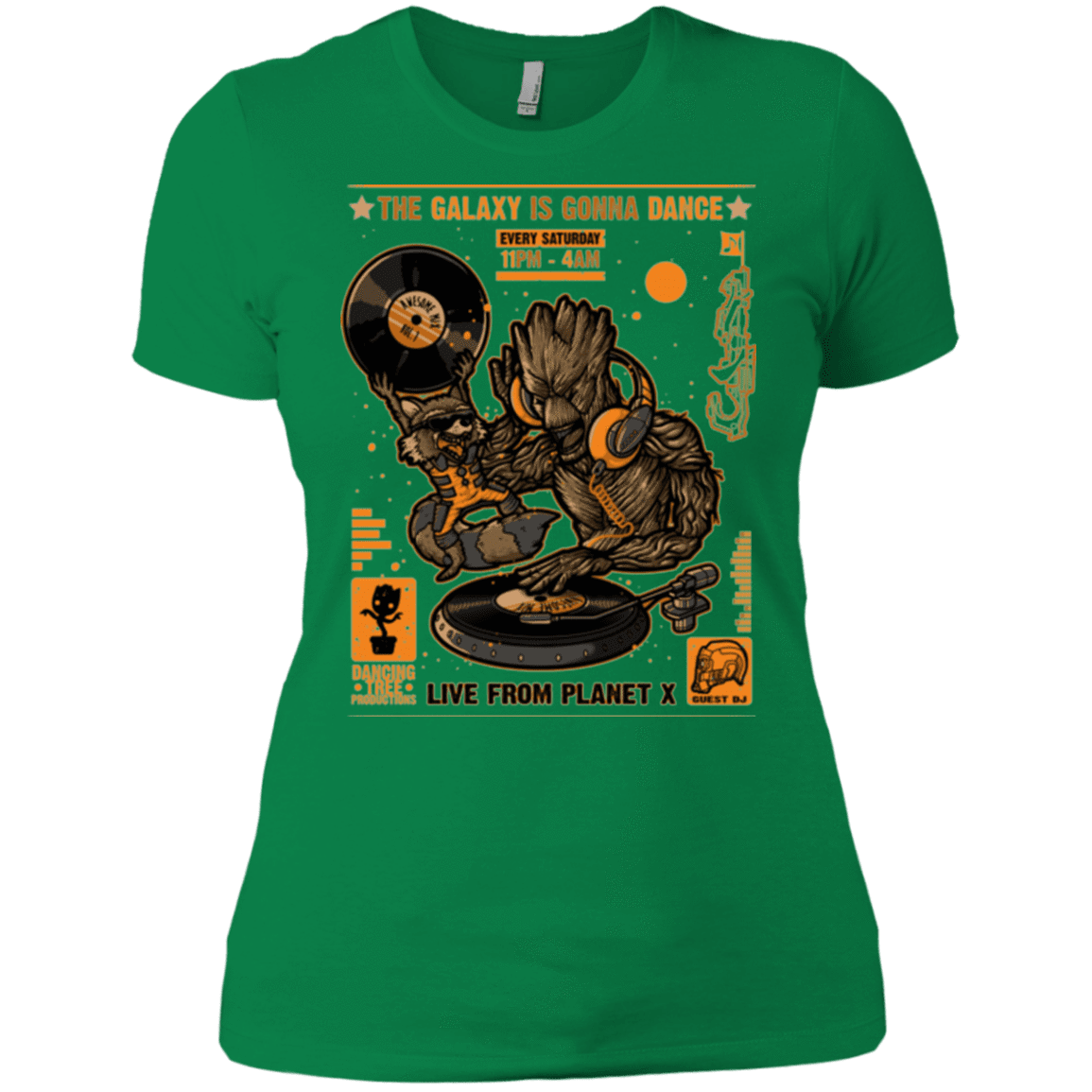 T-Shirts Kelly Green / X-Small GALAXY GIG Women's Premium T-Shirt