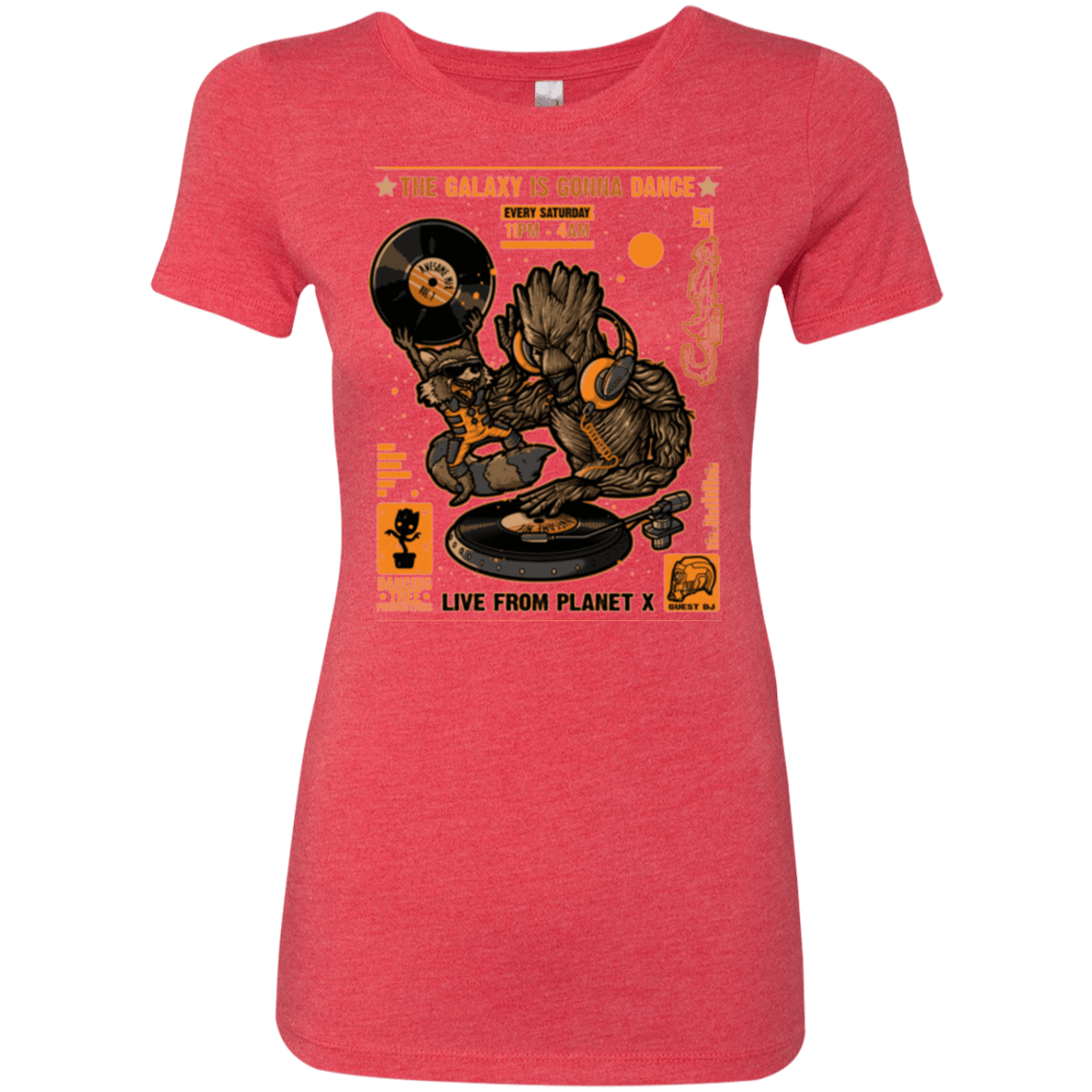 T-Shirts Vintage Red / Small GALAXY GIG Women's Triblend T-Shirt