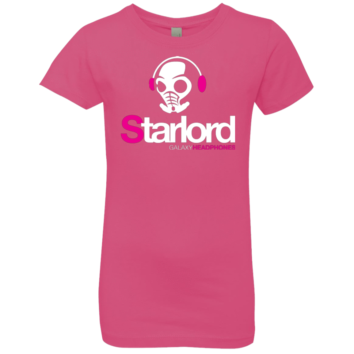 T-Shirts Hot Pink / YXS Galaxy Headphones Girls Premium T-Shirt