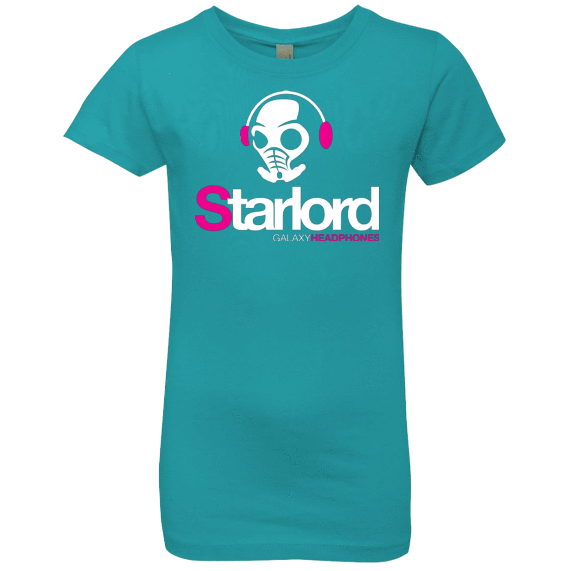 T-Shirts Tahiti Blue / YXS Galaxy Headphones Girls Premium T-Shirt
