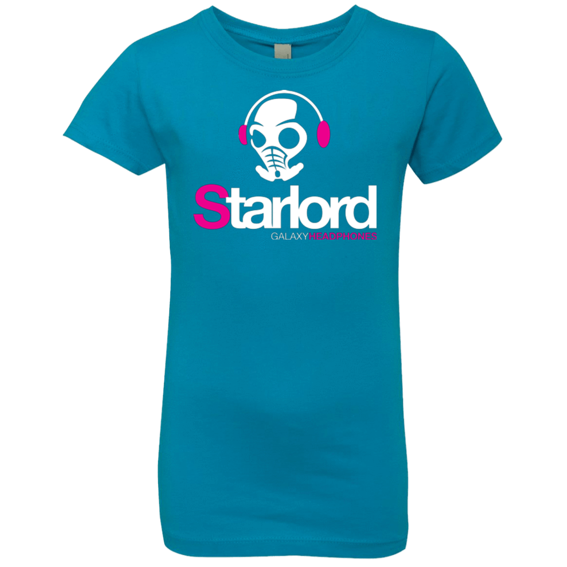 T-Shirts Turquoise / YXS Galaxy Headphones Girls Premium T-Shirt