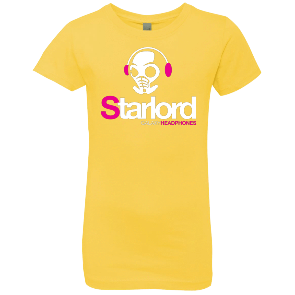 T-Shirts Vibrant Yellow / YXS Galaxy Headphones Girls Premium T-Shirt