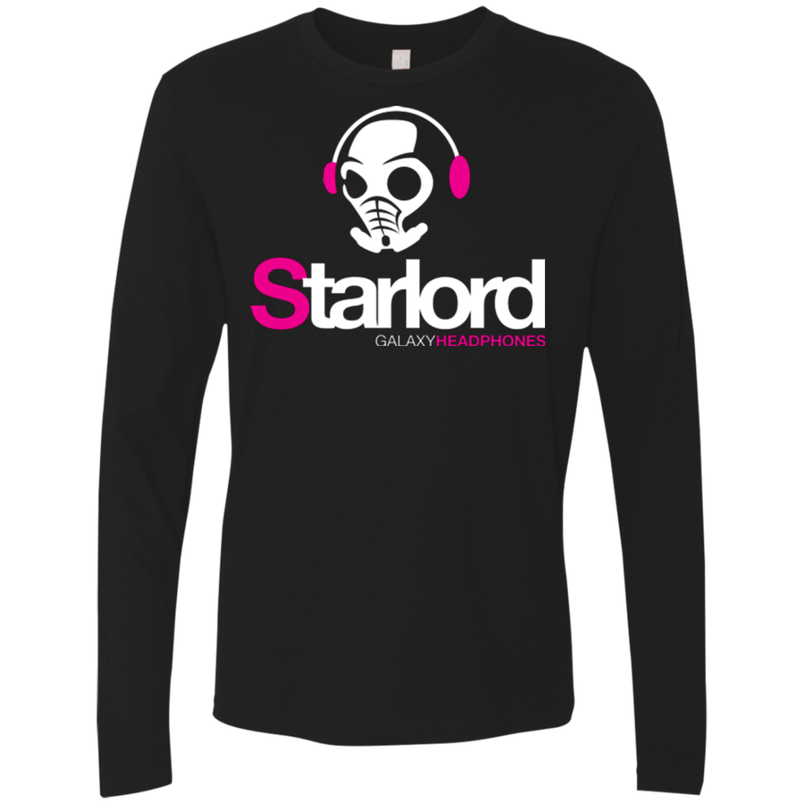 T-Shirts Black / Small Galaxy Headphones Men's Premium Long Sleeve