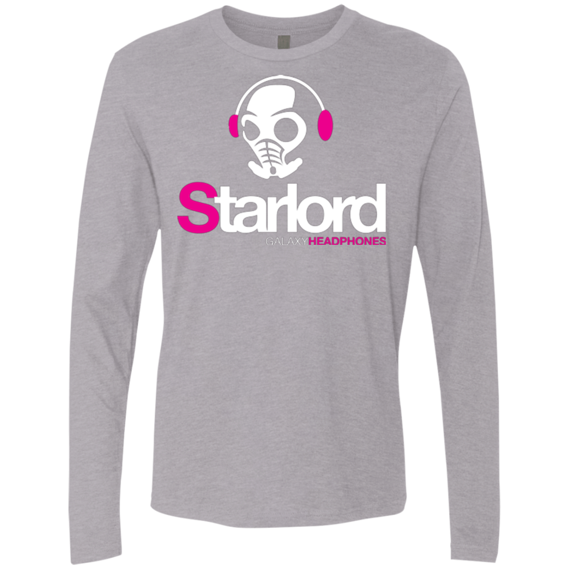 T-Shirts Heather Grey / Small Galaxy Headphones Men's Premium Long Sleeve