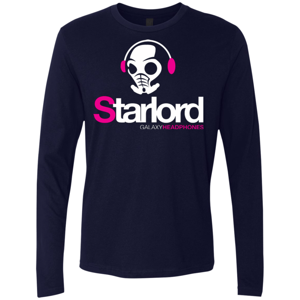 T-Shirts Midnight Navy / Small Galaxy Headphones Men's Premium Long Sleeve