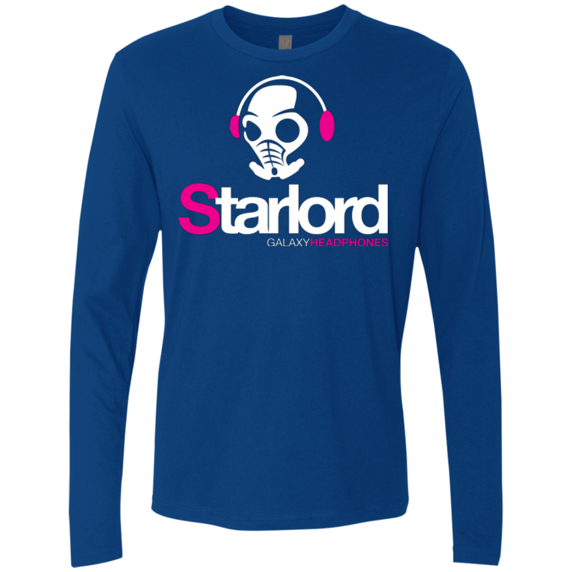 T-Shirts Royal / Small Galaxy Headphones Men's Premium Long Sleeve