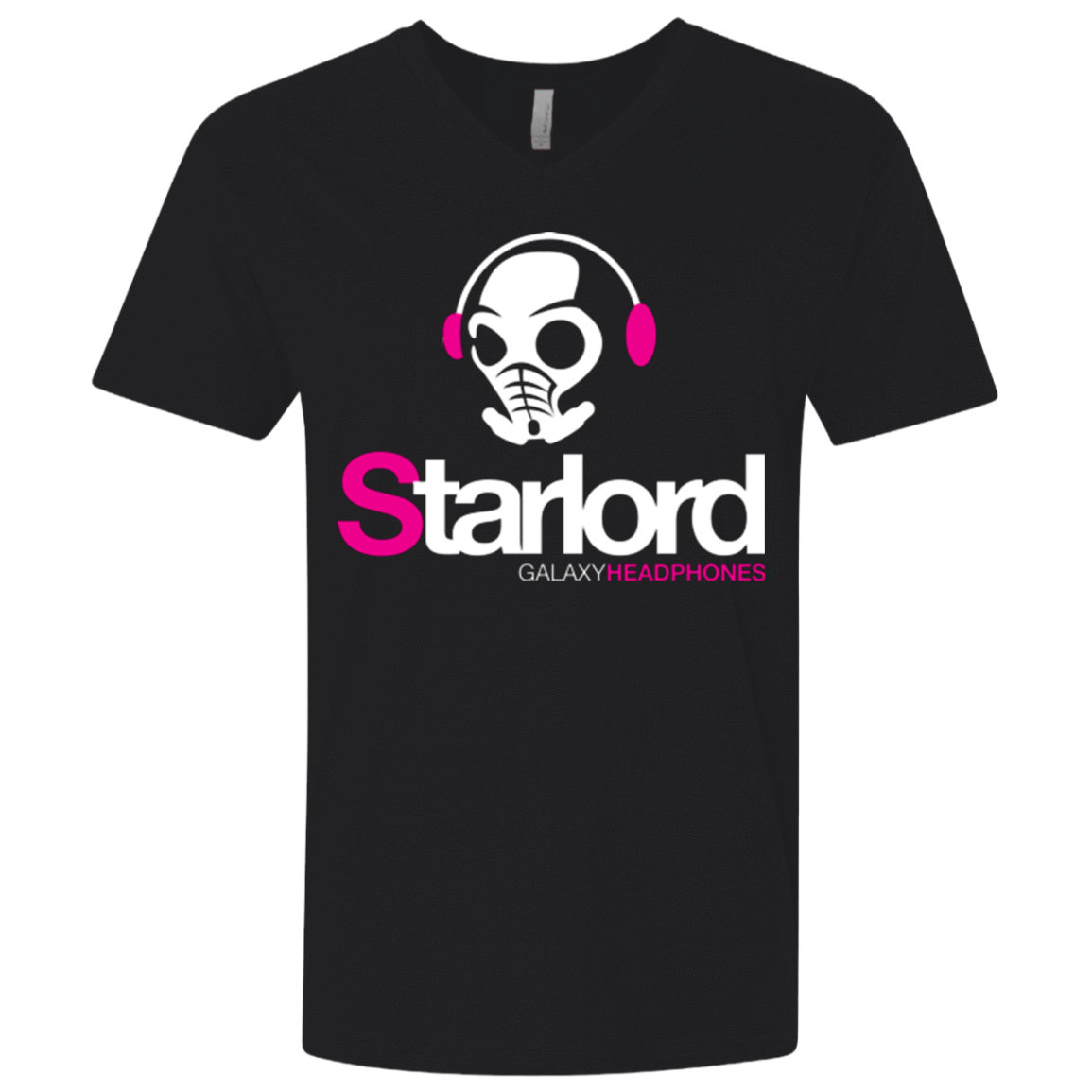 T-Shirts Black / X-Small Galaxy Headphones Men's Premium V-Neck