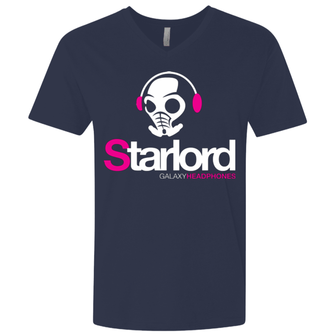 T-Shirts Midnight Navy / X-Small Galaxy Headphones Men's Premium V-Neck