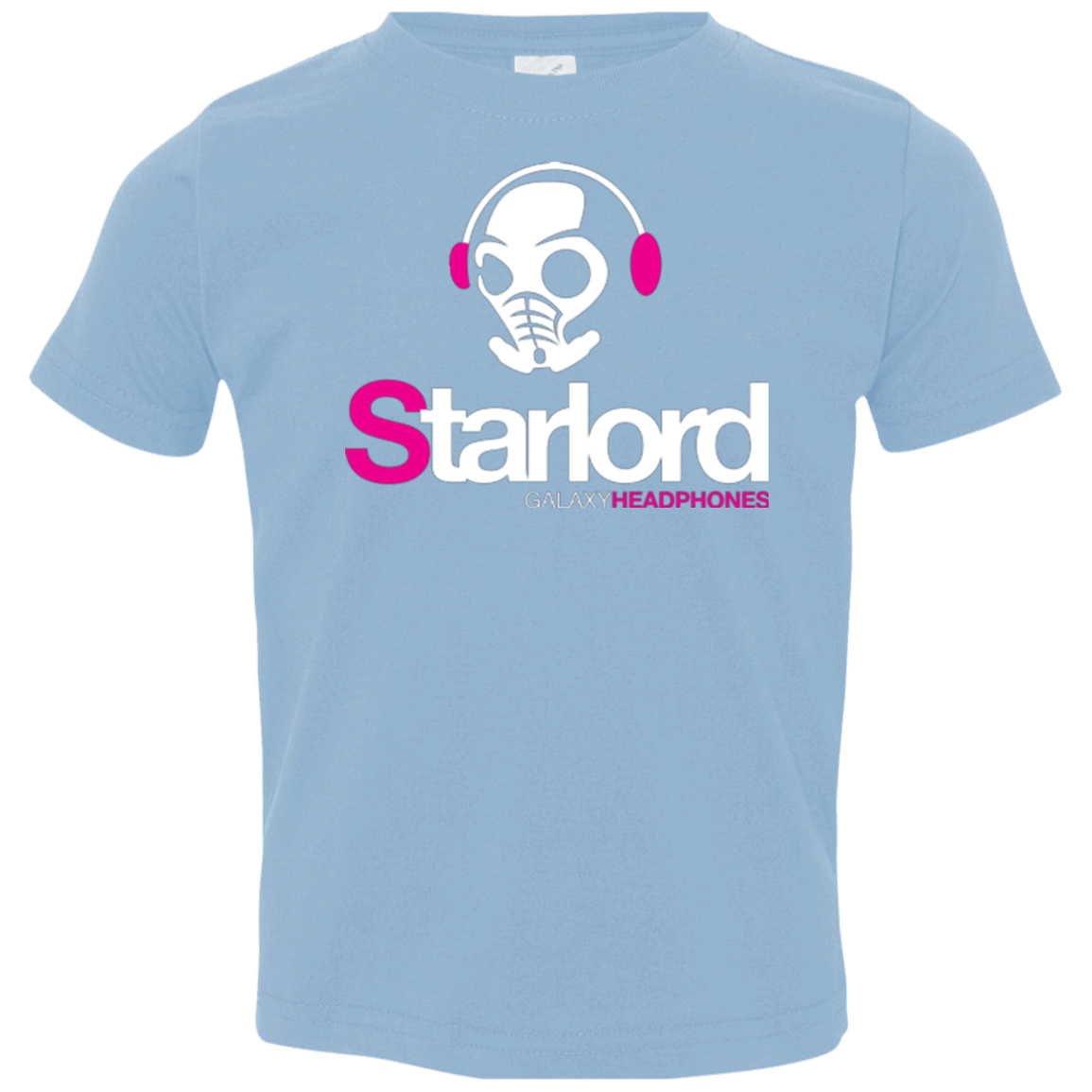 T-Shirts Light Blue / 2T Galaxy Headphones Toddler Premium T-Shirt